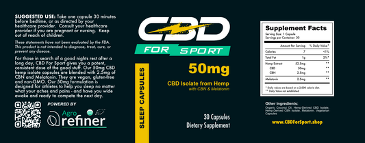 Sleep Capsules - CBD+CBN+Melatonin For Recovery